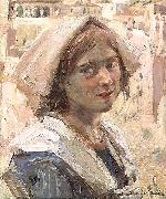 Alexander Ignatius Roche Peasant Girl Spain oil painting artist